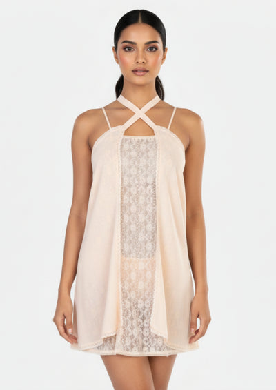 Peach - Georgette bridal set