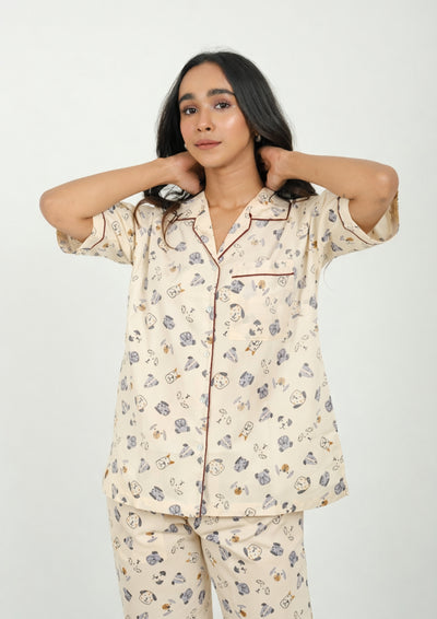 Doodle - Cotton Poplin pajama set