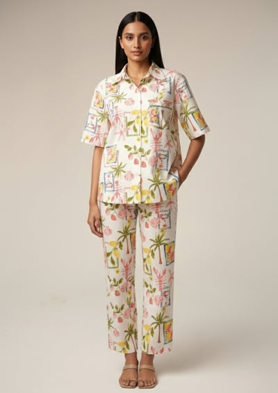 Tropical - Cotton Poplin pajama set