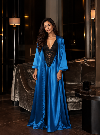 Teal - Satin bridal set