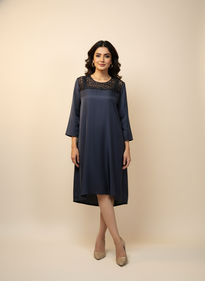 Midnight - Satin sleep shirt
