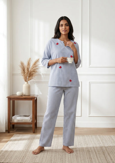 Azure - Cotton pajama set