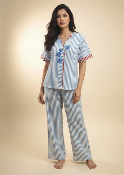 Azure - Cambric Cotton pajama set