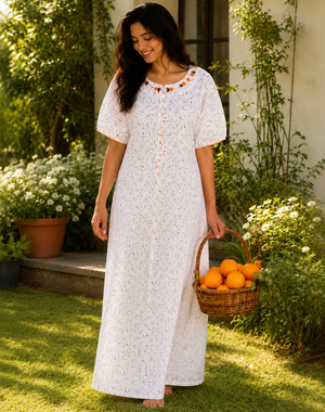 Cotton Nighty & Kaftan