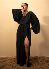 Midnight - Crepe beach dress