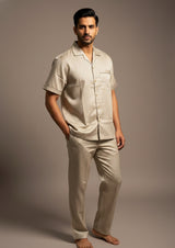 Sandstone - Cotton Satin pajama set