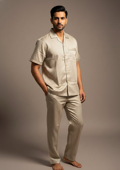 Sandstone - Cotton Satin pajama set