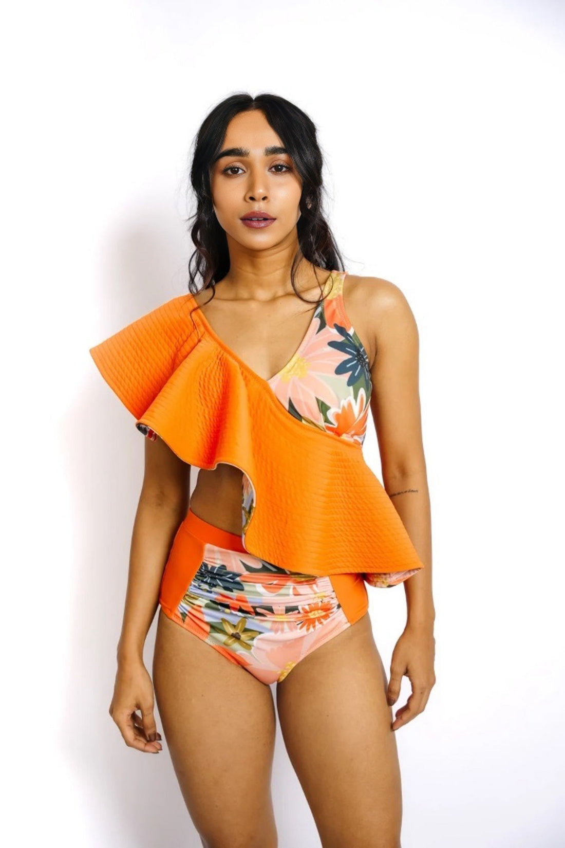 Make Waves with Our 3-Piece Floral Swimwear Set