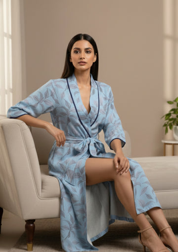 Blue - Cambric Cotton gown