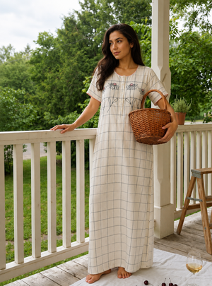 Ivory - Cotton Poplin nighty