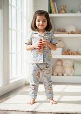 Road - Cotton Poplin kids nightsuit