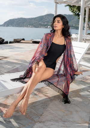 Crimson - Georgette cover up