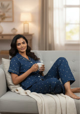 Celeste - Cotton Poplin pajama set
