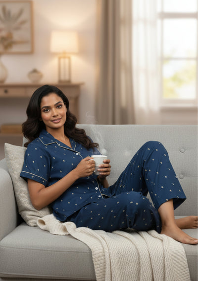 Celeste - Cotton Poplin pajama set