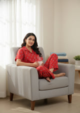 Crimson - Cotton Poplin pajama set