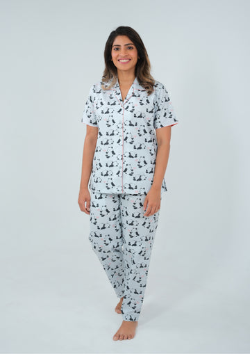 Panda - Cotton Poplin pajama set