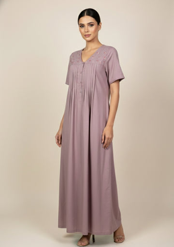 Mauve - Butter Cotton nighty