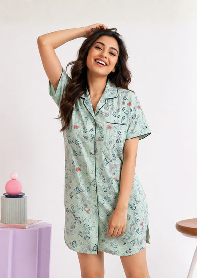 Elsin - Cotton Sleep Shirt