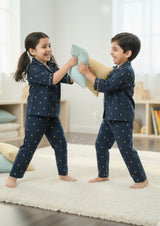 Midnight - Cotton Poplin kids nightsuit
