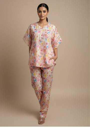 Blush - Cotton pajama set
