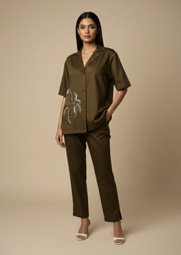 Olive - Slub Cotton co-ords