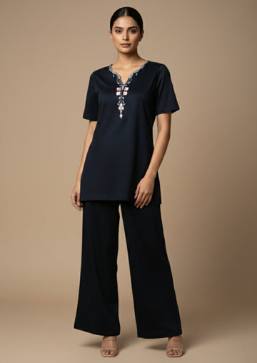 Midnight - Slub Cotton co-ords