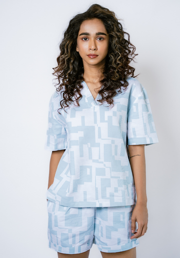 Icy - 95% Cotton 5% PU Yarn shorts set