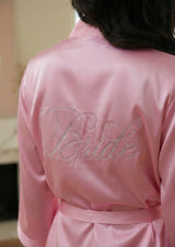 Peach - Satin gown