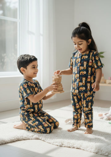 Midnight - Cotton blend kids nightsuit