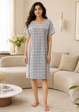 Berrycheck - Cotton sleep shirt