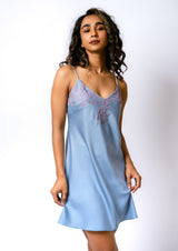 Powder - Satin bridal Baby Doll