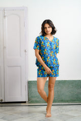 Cactus - 95% Cotton 5% PU Yarn shorts set