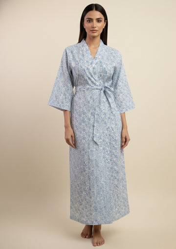 Blue - Cotton gown