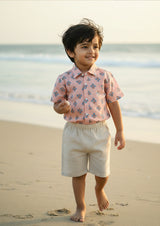 Coral Bloom Beach Shirt – Unisex Beach shirt