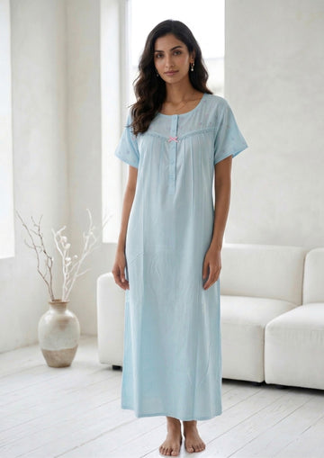 Sky - Butter Cotton nighty