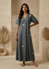 Tulip Whisper – Hand Embroidered Nighty