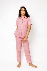 Red - Cotton Blend pajama set