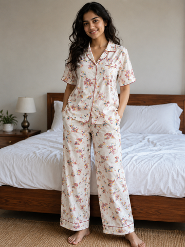 Cottage - Rayon Cotton Night Suit