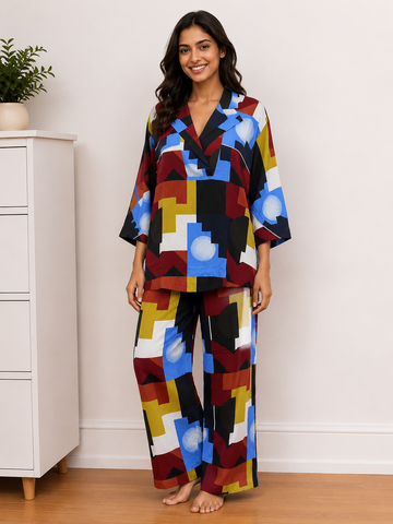 Bauhaus - Rayon Cotton Night Suit