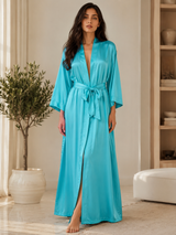 Cyan - Satin gown