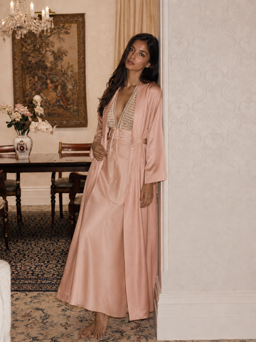 Antoinette - Satin Gown Set