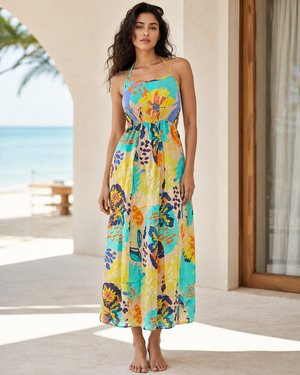 Sunflora - Rayon beach dress