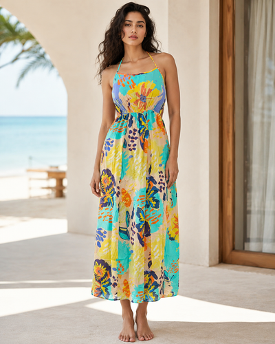 Sunflora - Rayon beach dress