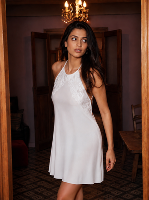 Evania - Satin Bridal Baby Doll