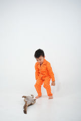 Tangerine - Cotton Poplin kids nightsuit
