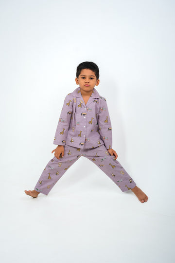 Jungle - Cotton Poplin kids nightsuit