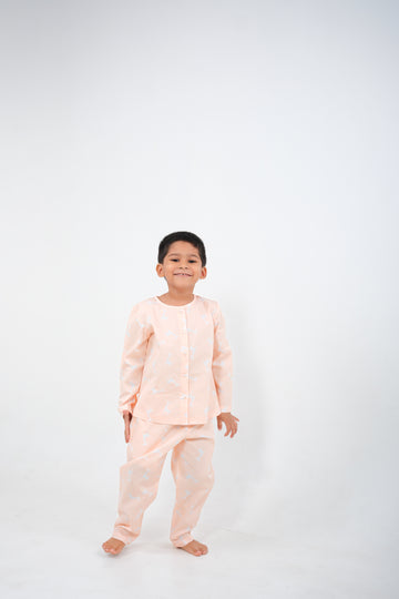 Giraffe - Cotton Poplin kids nightsuit