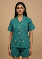 Emerald - Cotton Poplin shorts set