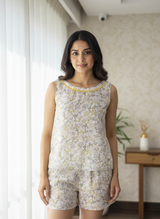 Golden - Cotton shorts set