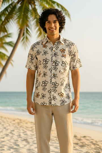 Sun - Rayon beach shirt